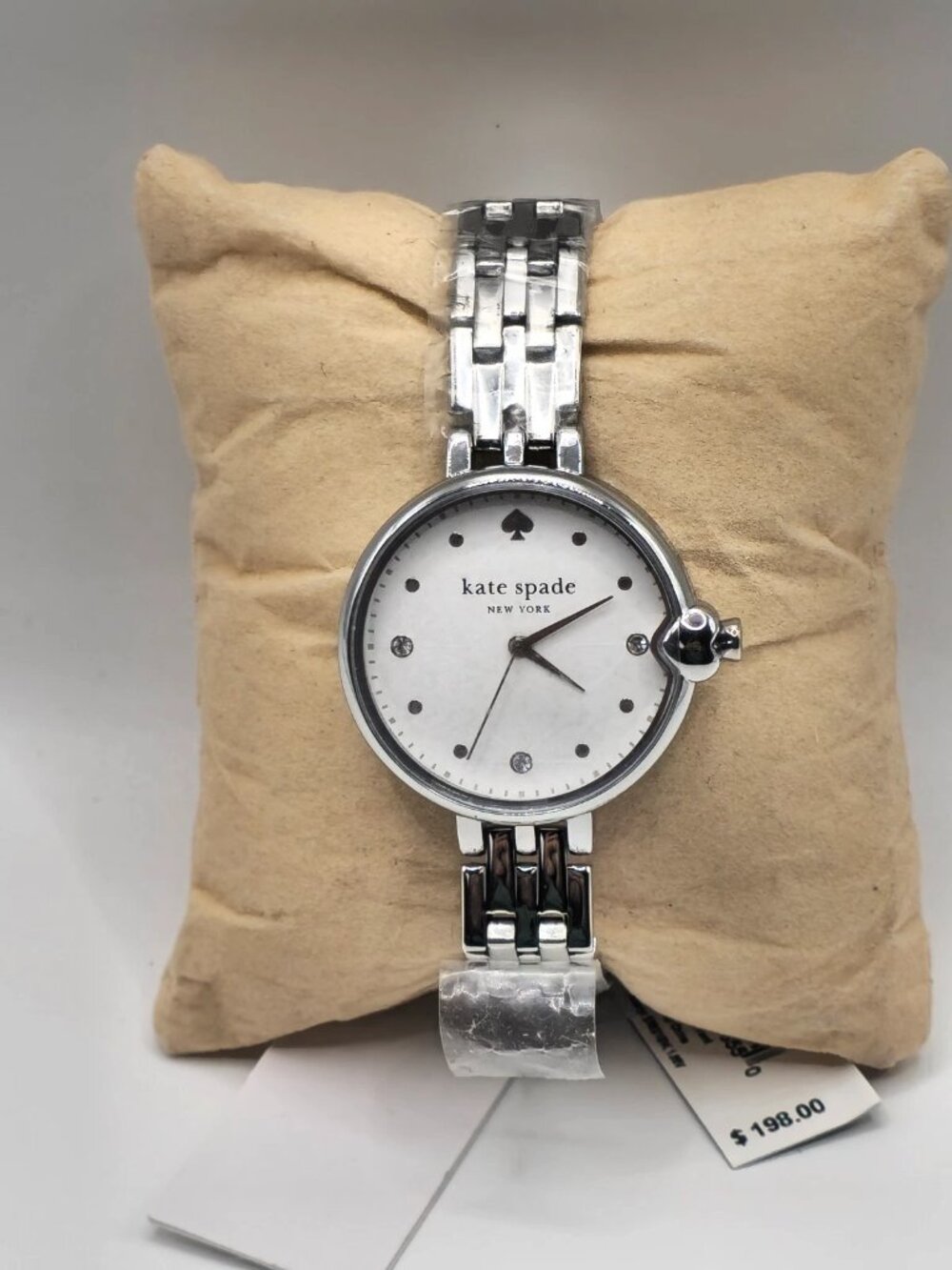 kate spade new york Chelsea Heart Women's Silver-Tone Watch KSW9072
